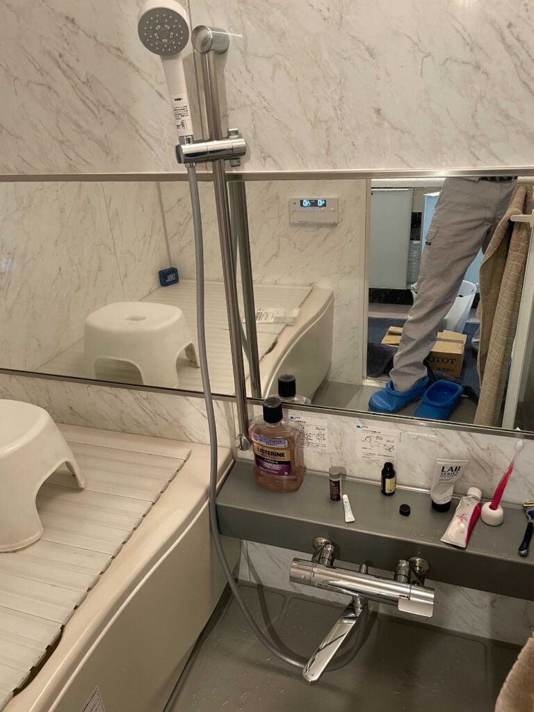 大阪市東淀川区豊新　浴室水栓　水が出ない